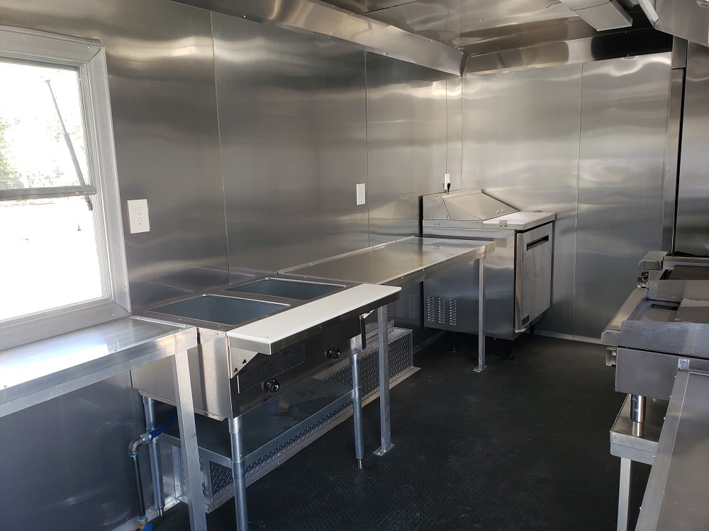 8.5' x 18' White Concession Food Trailer With Appliances