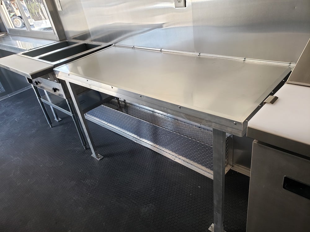 8.5' x 18' White Concession Food Trailer With Appliances