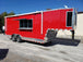 8.5' x 27' Victory Red Gooseneck Concession Food Trailer