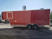 8.5' x 27' Victory Red Gooseneck Concession Food Trailer