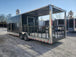 Black 8.5' x 28' Porch Style Concession Food Trailer