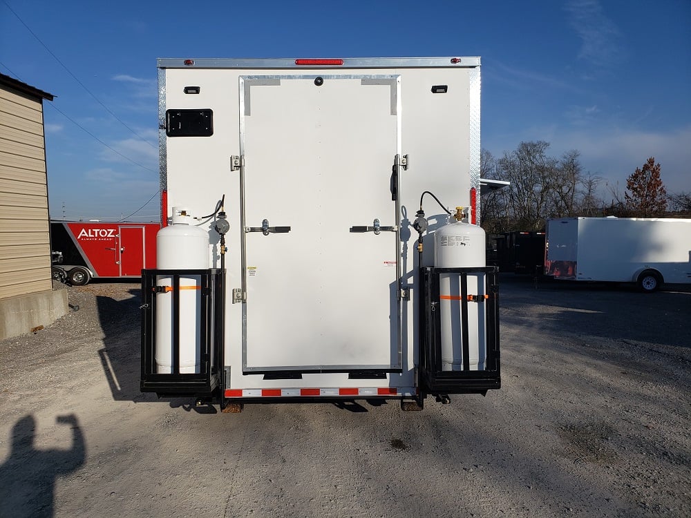 8.5' x 32' White Vending Concession Food Trailer With Appliances