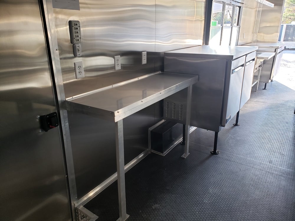 8.5' x 32' White Vending Concession Food Trailer With Appliances