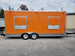 8.5 x 20 Orange V Nose Food Concession Trailer