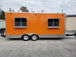 8.5 x 20 Orange V Nose Food Concession Trailer