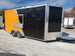 8.5 x 18 Black and Orange Concession Food Trailer