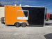 8.5 x 18 Black and Orange Concession Food Trailer