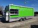 8.5 x 22 Lime Green Concession Food Trailer w Appliances