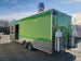 8.5 x 22 Lime Green Concession Food Trailer w Appliances