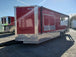 8.5 x 24 Red Porch Style Food Concession Trailer