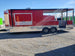 8.5 x 24 Red Porch Style Food Concession Trailer