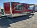 8.5 x 24 Red Porch Style Food Concession Trailer