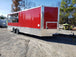 8.5 x 24 Red Porch Style Food Concession Trailer