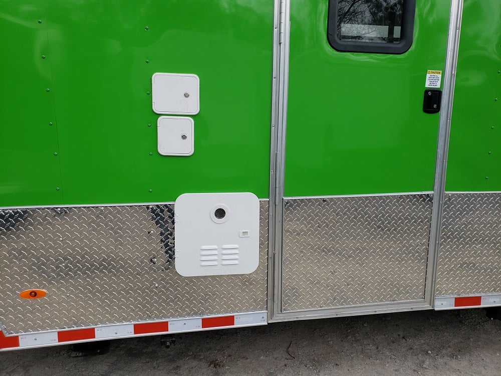 8.5 x 53 Gooseneck Lime Green Food Concession Trailer