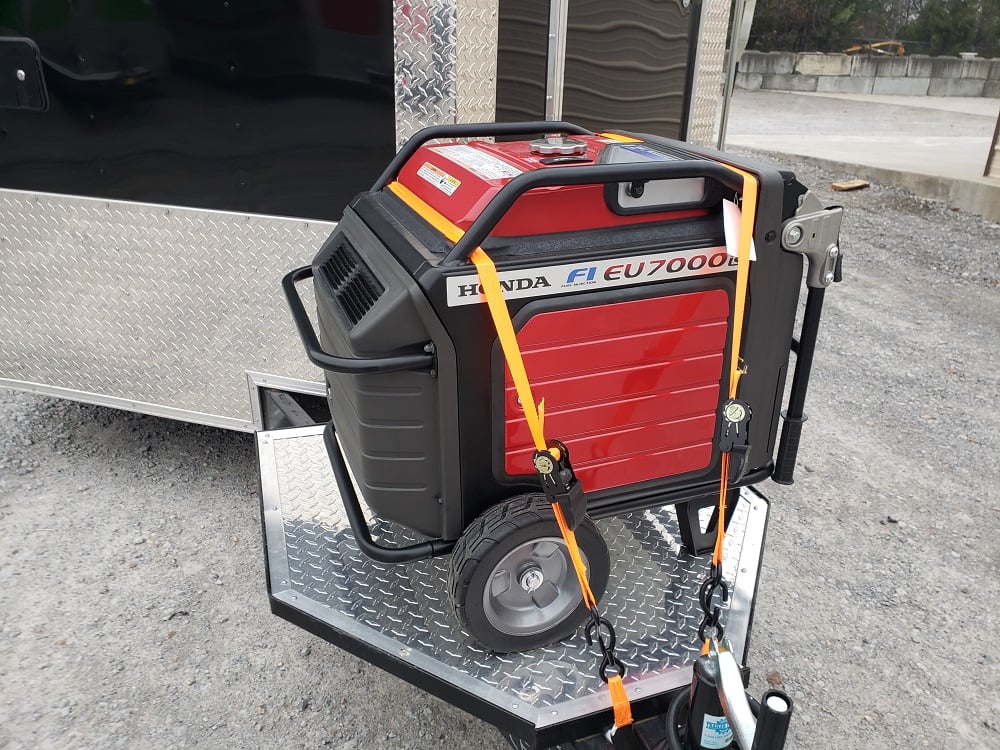 8.5' x 18' Black & Orange Concession Food Vending Trailer