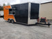 8.5' x 18' Black & Orange Concession Food Vending Trailer