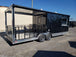 8.5 x 24 Black Porch Style Concession Food Trailer