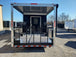 8.5 x 24 Black Porch Style Concession Food Trailer