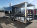 8.5 x 24 Black Porch Style Concession Food Trailer