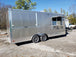 8.5' x 20' Light Pewter Porch Style Concession Trailer