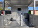 8.5' x 20' Light Pewter Porch Style Concession Trailer