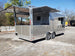 8.5' x 20' Light Pewter Porch Style Concession Trailer