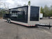 8.5' x 28' Black Porch Style Concession Food Trailer With Appliances