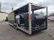 8.5' x 28' Black Porch Style Concession Food Trailer With Appliances