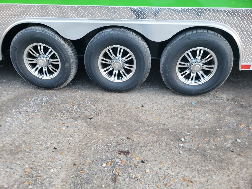 8.5 X 53 Lime Green Gooseneck Concession Food Trailer