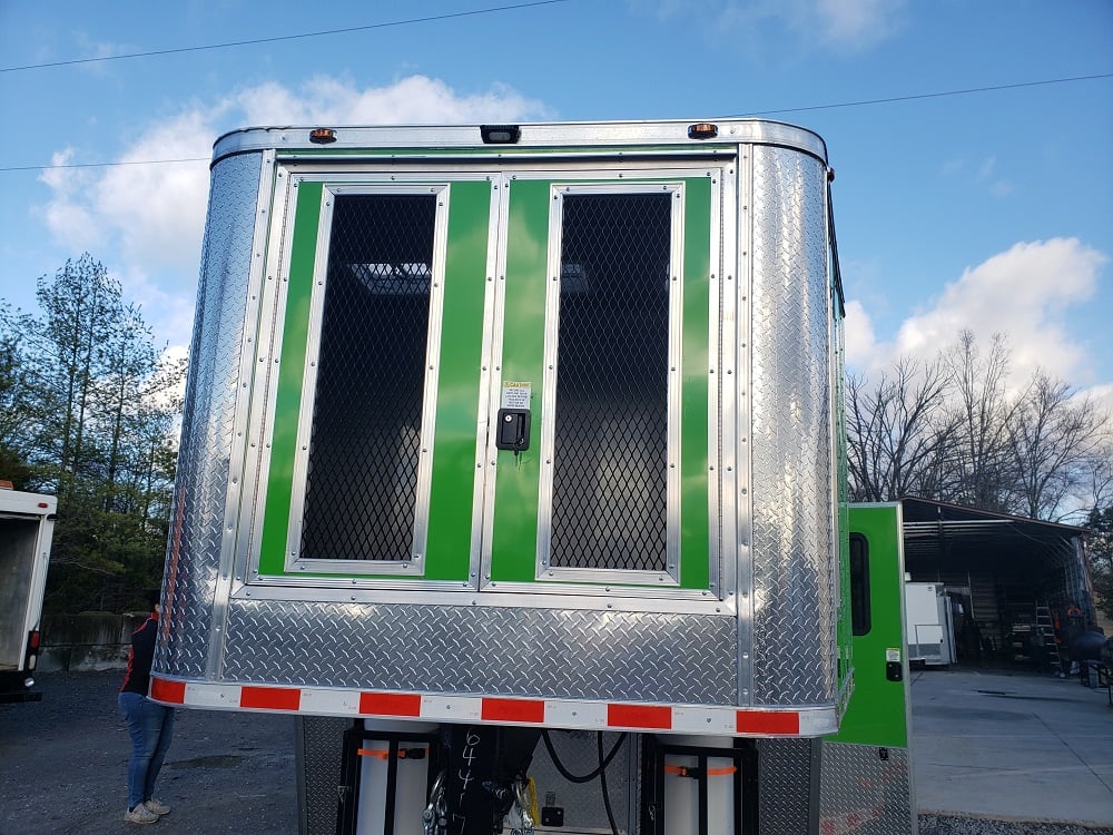 8.5 X 53 Lime Green Gooseneck Concession Food Trailer