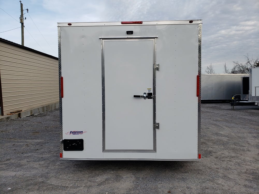 8.5' x 18' White Concession Food Trailer W/ Restroom