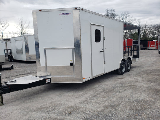 8.5 x 22 Porch Style Concession Food Trailer