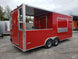 8.5 x 20 Red Porch Style Food Concession Trailer