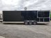 8.5' x 32' Black Porch Style Concession Food Trailer