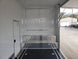 8.5' x 48' White Gooseneck Enclosed Trailer Storage - SLE Equipment - 18