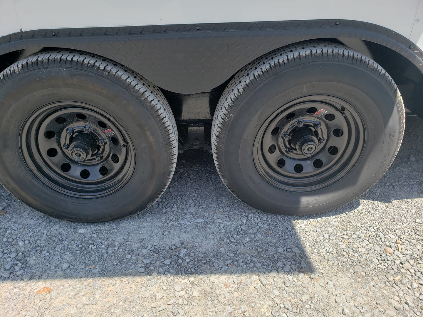 8.5' x 24' White Concession Trailer with Black Out Package