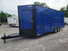 8.5' x 22' Cobalt Blue Concession Trailer with restroom