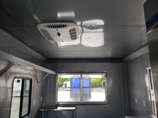 8.5' x 16' Penske Yellow Ice Cream Food Concession Trailer