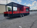 8.5' x 24' Victory Red Porch Style BBQ Vending Concession Trailer