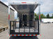 8.5' x 28' Charcoal Gray Porch Style Concession Trailer with Restroom