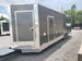 8.5' x 28' Charcoal Gray Porch Style Concession Trailer with Restroom