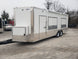 8.5' x 24' White Auction Enclosed Trailer - SLE Equipment - 8