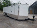 Enclosed Trailer 8.5' X 26' White Car Hauler - SLE Equipment - 2