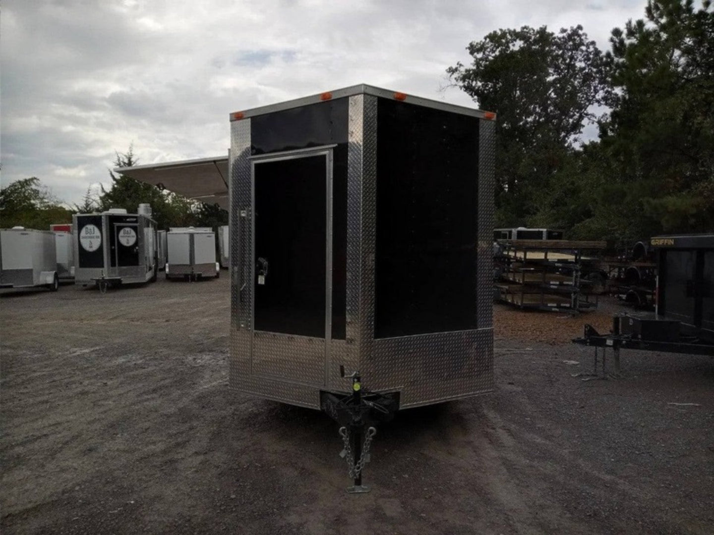 Custom Enclosed Trailer 8.5' X 20' Black - SLE Equipment - 3