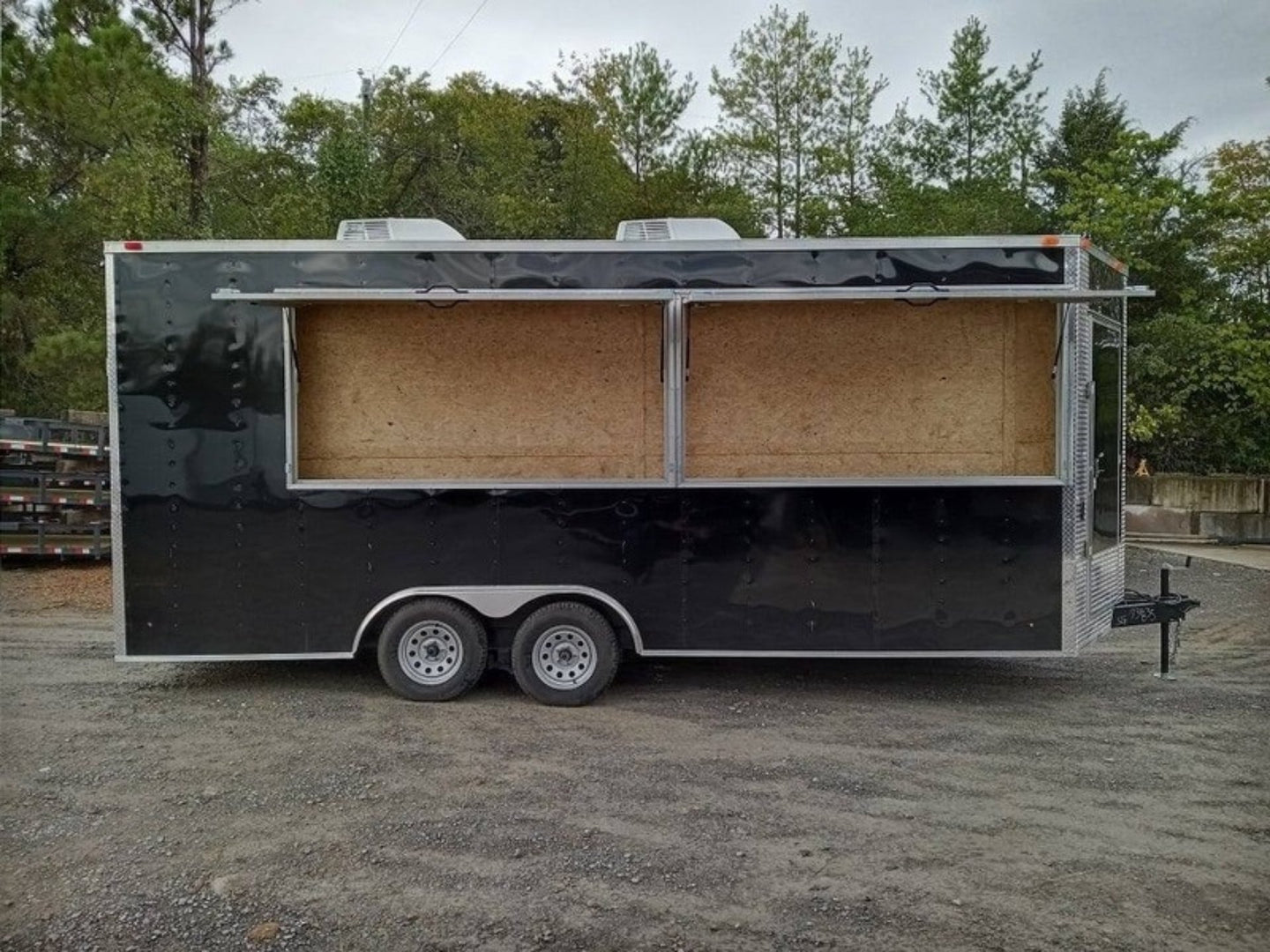Custom Enclosed Trailer 8.5' X 20' Black - SLE Equipment - 7