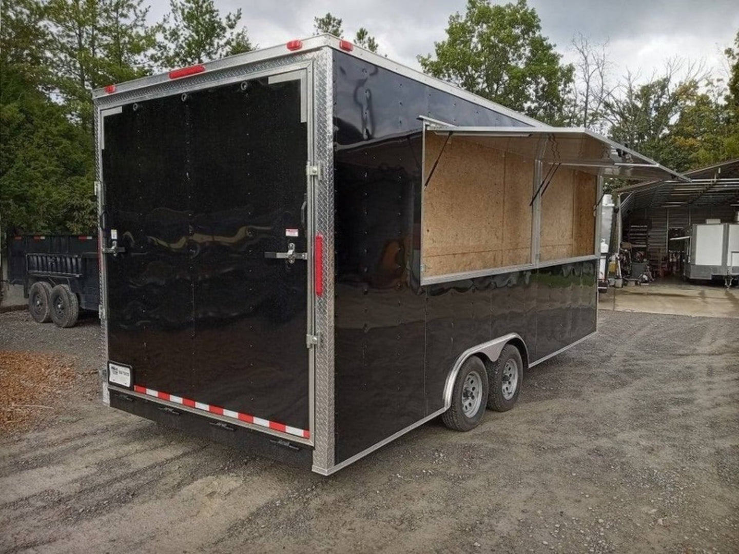 Custom Enclosed Trailer 8.5' X 20' Black - SLE Equipment - 4