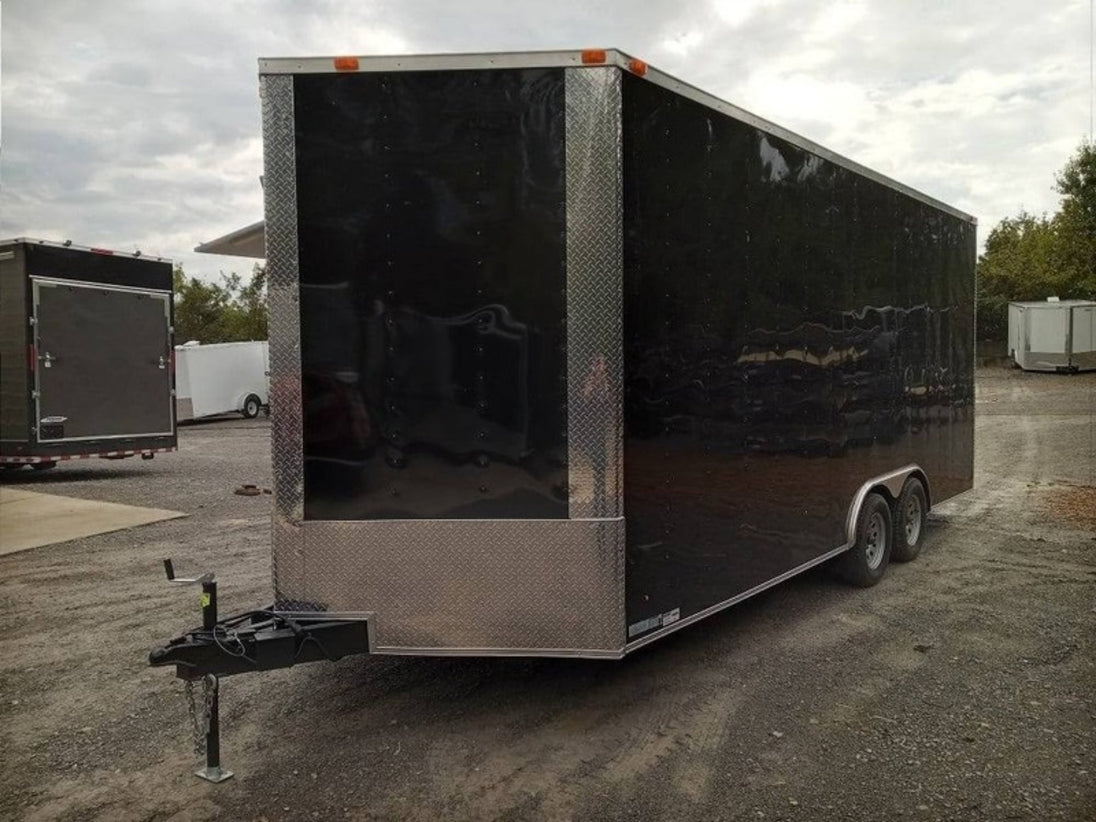 Custom Enclosed Trailer 8.5' X 20' Black - SLE Equipment - 2