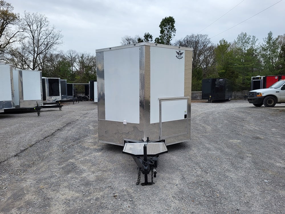 8.5 x 22 White Concessions Food Trailer