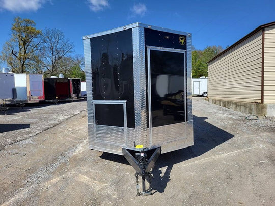 Concession Trailer 8.5' X 18' Black Food Event Catering - SLE Equipment - 2