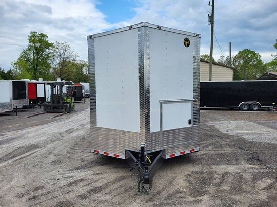 Concession Trailer 8.5' X 32' White Food Event Catering - SLE Equipment - 2